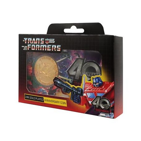 Transformers 40th Anniversary 24k Gold Plated Coin-HAS-TRA21