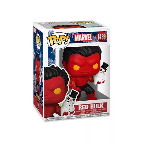 Funko POP! Marvel: Holiday S4 - Red Hulk with snowman-FK80034