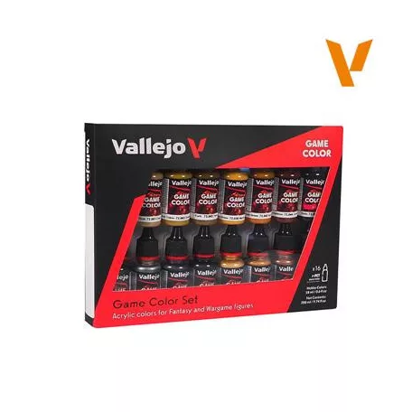 Vallejo - Game Color / 16 colors set - Leather & Metal 18 ml-72189