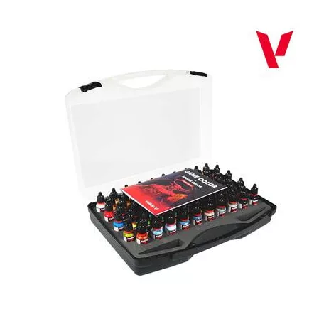 Vallejo - Game Color / Color Case - Foundation Case includes 80 opaque colors 18 ml-72180
