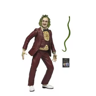 Beetlejuice (1988) - 7" Scale Action Figure - Red Tuxedo Beetlejuice in Blister Packaging-NECA60716