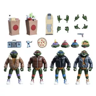TMNT (Cartoon) - 7” Scale Action Figure - Punk Turtles 4 Pack-NECA54381