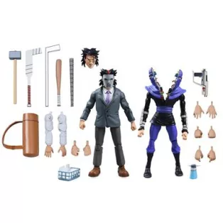 TMNT (Cartoon) - 7” Scale Action Figure - Business Suit Casey Jones & Split Foot Soldier 2 Pack-NECA54394