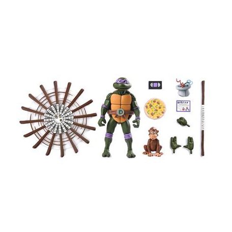 TMNT (Cartoon) - 7” Scale Action Figure - Ultimate Donatello (VHS)-NECA54353
