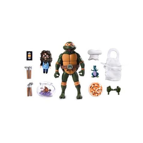 TMNT (Cartoon) - 7” Scale Action Figure - Ultimate Michelangelo (VHS)-NECA54355