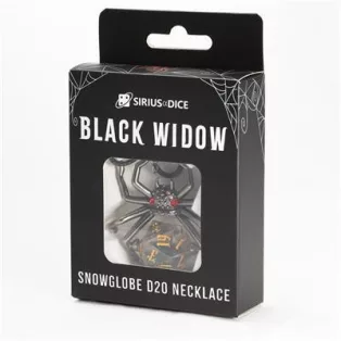 Sirius Dice - Black Widow D20 Necklace-SDZ0022-01