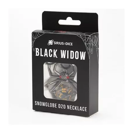 Sirius Dice - Black Widow D20 Necklace-SDZ0022-01