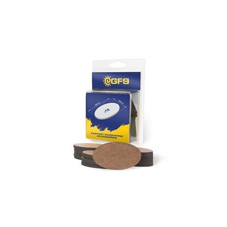 Oval MDF Bases 60mm x 35mm (18) - EN-GFM218