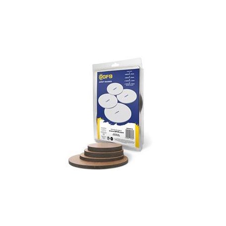 Round MDF Bases 80mm/90mm100mm/130mm (3,3,2,2) - EN-GFM216