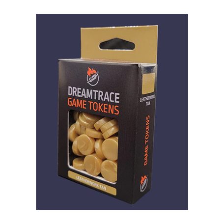 DreamTrace Gaming Tokens: Leatherwork Tan-DTTK15