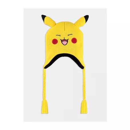 Pokémon - Pikachu - Novelty Knitted Sherpa Beanie-KC051788POK