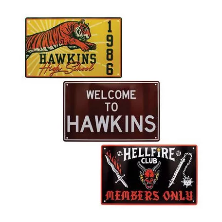 Stranger Things Set of 3 Tin Signs-NFX-ST04