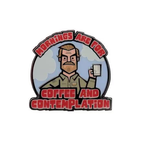 Stranger Things Hopper Pin Badge-NFX-ST12