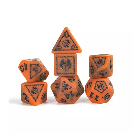 D&D Adventure Dice - Barbarian: Orange-SDZ2002-08