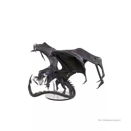 D&D Icons of the Realms: Adult Black Dragon Corruptor előre festett miniatűr