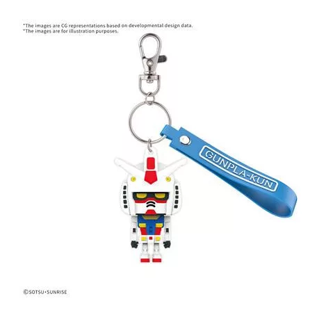 GUNPLA-KUN 3D RUBBER MASCOT KEYCHAIN-MK68384