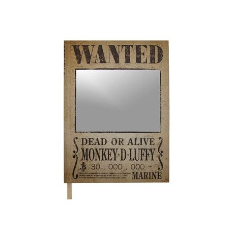 One Piece - Wanted - Hard Cover Notebook Mirror-CR5194