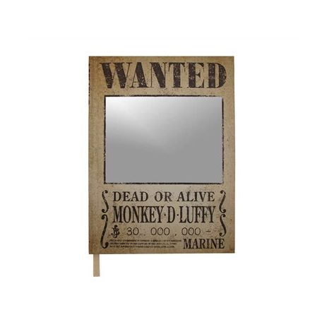 One Piece - Wanted - Hard Cover Notebook Mirror-CR5194
