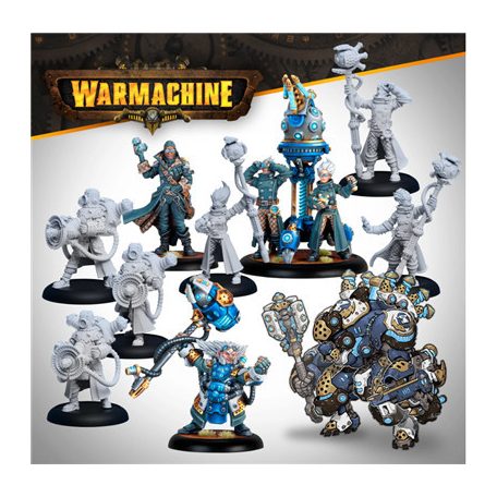 Warmachine: Cygnar Storm Forge Command Cadre - EN-SFIK-CGN280