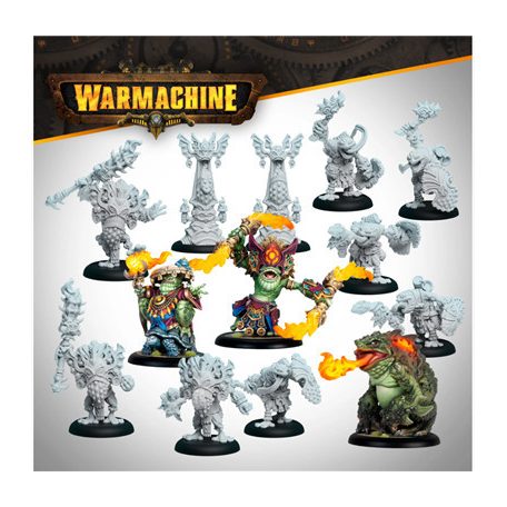Warmachine: Southern Kriels Fire Tongue Warriors Command Cadre - EN-SFIK-SKR142