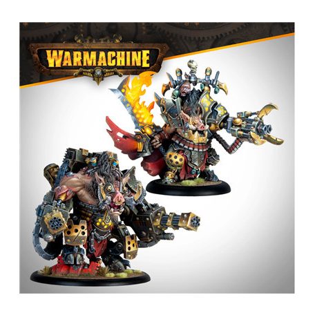 Warmachine: Emperor Carver Ultimus Esquire III & War Boar MMD47 - EN-SFIK-MER101