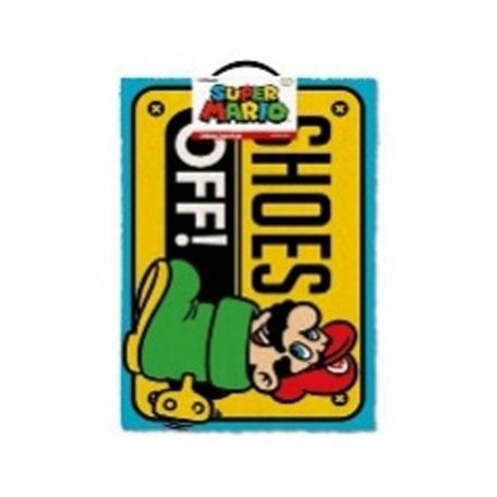Super Mario (Shoes Off Colour) Door Mat-GP85125