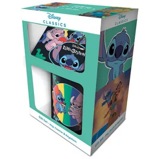 Lilo & Stitch (You'Re My Fave) Mug Coaster Keychain Gift Set-GP86130