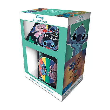 Lilo & Stitch (You'Re My Fave) Mug Coaster Keychain Gift Set-GP86130
