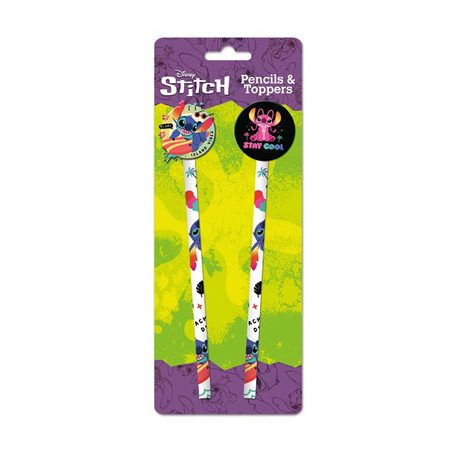 Lilo And Stitch Pencils (Acid Pops) Pencils And Toppers 2Pk-SR74408