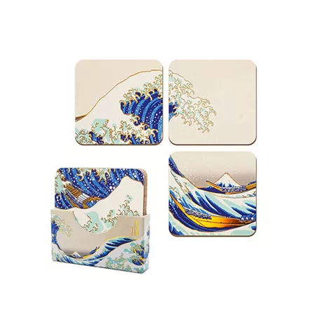 The Great Wave of Kanagawa - Set of 4 Coasters-MAP4191
