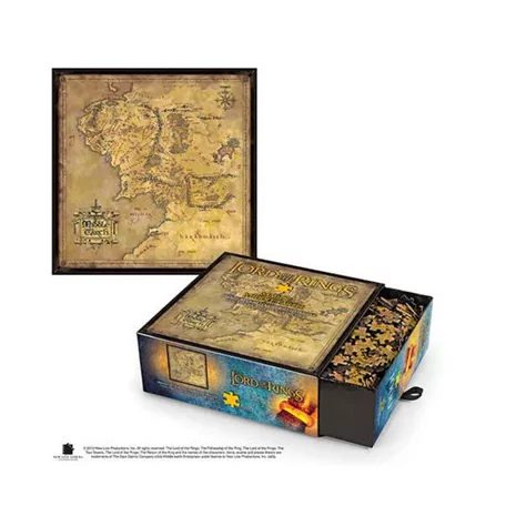 The Lord of the Rings - Middle Earth's Map Puzzle (1000 pcs)-NN9472