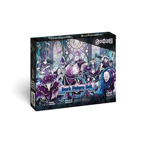 Vallejo - Game Color / 12 colors + figure - Dark Future Set by Squidmar Miniatures 18 ml-72202