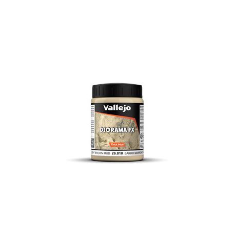 Vallejo - Diorama FX Thick Mud Textures Light Brown Thick Mud 200 ml-26810