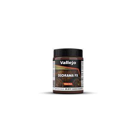 Vallejo - Diorama FX Thick Mud Textures Brown Thick Mud 200 ml-26811