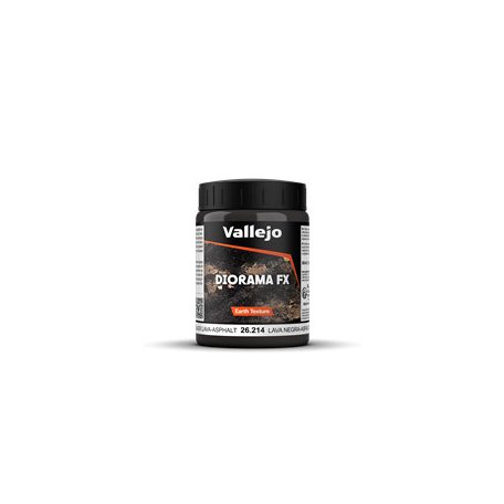 Vallejo - Diorama FX Earth Textures Black Lava-Asphalt 200 ml-26214