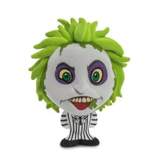 Beetlejuice Beetlejuice (2024) - Bhunny Flocked 4” Stylized Figures - Beetlejuice (Striped Suit)-KR18618-01