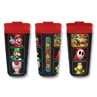 Super Mario (Colour Blocks) Metal Travel Mug-MTM28104