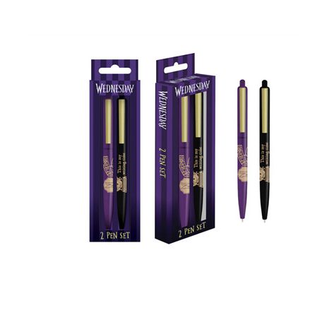 Wednesday (Nevermore) 2 Pen Set Pen Set 2Pk-SR74439
