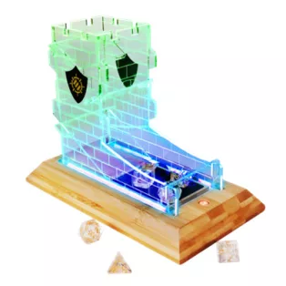 Enhance Gaming - LED Dice Tower and 7pc Clear Dice Set-ENTTADL100CLEW