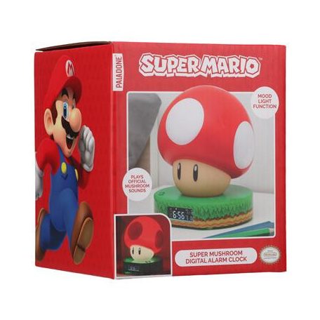 Super Mario Super Mushroom Digital Alarm Clock-PP10064NNV2
