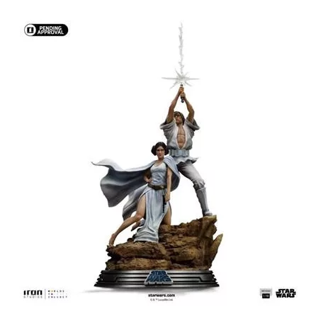Luke and Leia Star Wars Deluxe Art Scale 1/10-LUCSWR115624-10