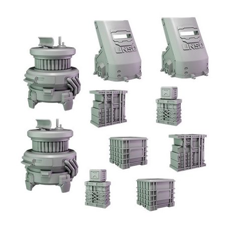 Halo: Flashpoint Unsc Scenery Set - EN-MGHAU101