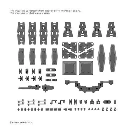 30MM 1/144 OPTION PARTS SET 19 (MULTI SHIELD)-MK68585