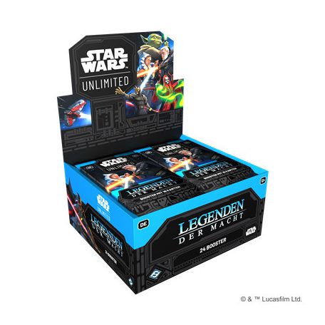 FFG - Star Wars: Unlimited - Legends of the Force Booster Display (24 Booster) - DE-SWH0502de