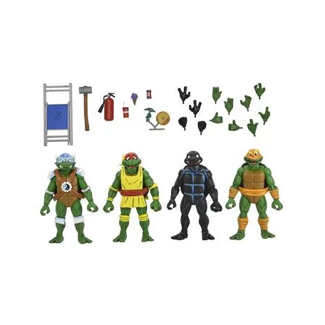 TMNT (Archie Comics) - 7” Scale Action Figure - Stump Wrestling Turtles 4 Pack-NE54469-01
