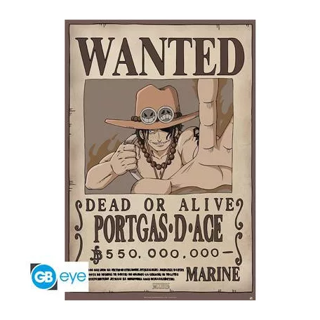 ONE PIECE - Poster Maxi 91.5x61 - Wanted Ace-ABYDCO410