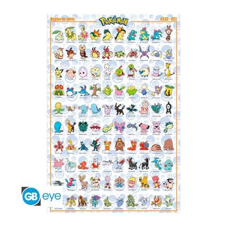 POKEMON - Poster Maxi 91.5x61 - Johto French-FP4975