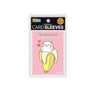 Bananya Standard Sleeves - Lovely Bananya (pink) (60 Sleeves)-PCA1028