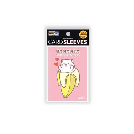 Bananya Standard Sleeves - Lovely Bananya (pink) (60 Sleeves)-PCA1028