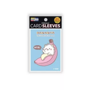 Bananya Standard Sleeves - Long Hair Bananya (blue) (60 Sleeves)-PCA1029
